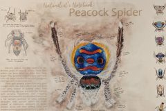 Peacock Spider Poster, Watercolor